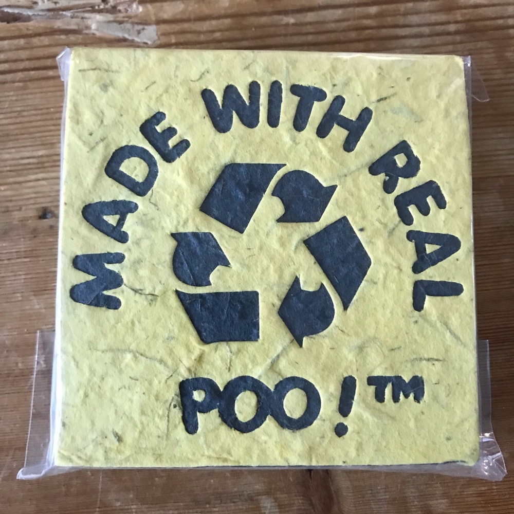 Elephant PooP Scratch Paper Sustainable New
